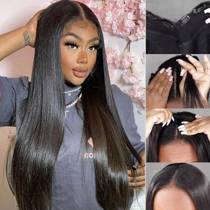 Peruca lisa aberta v part