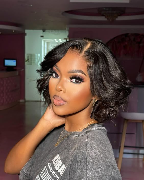 Peruca curta bob wig